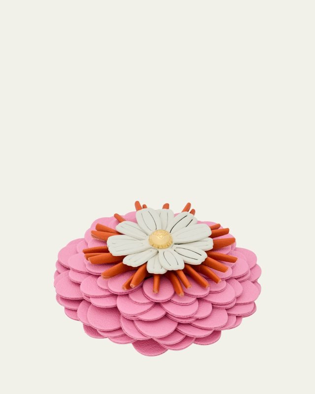 Flower Leather Pin